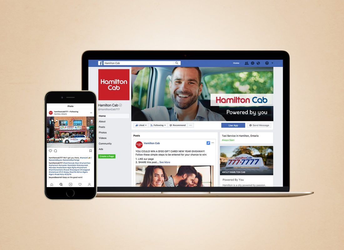 Hamilton Cab  & Digital Marketing The Design Thinking